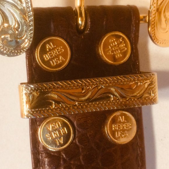 Al Beres Silver Plated Western Gold Tone Belt main image 13